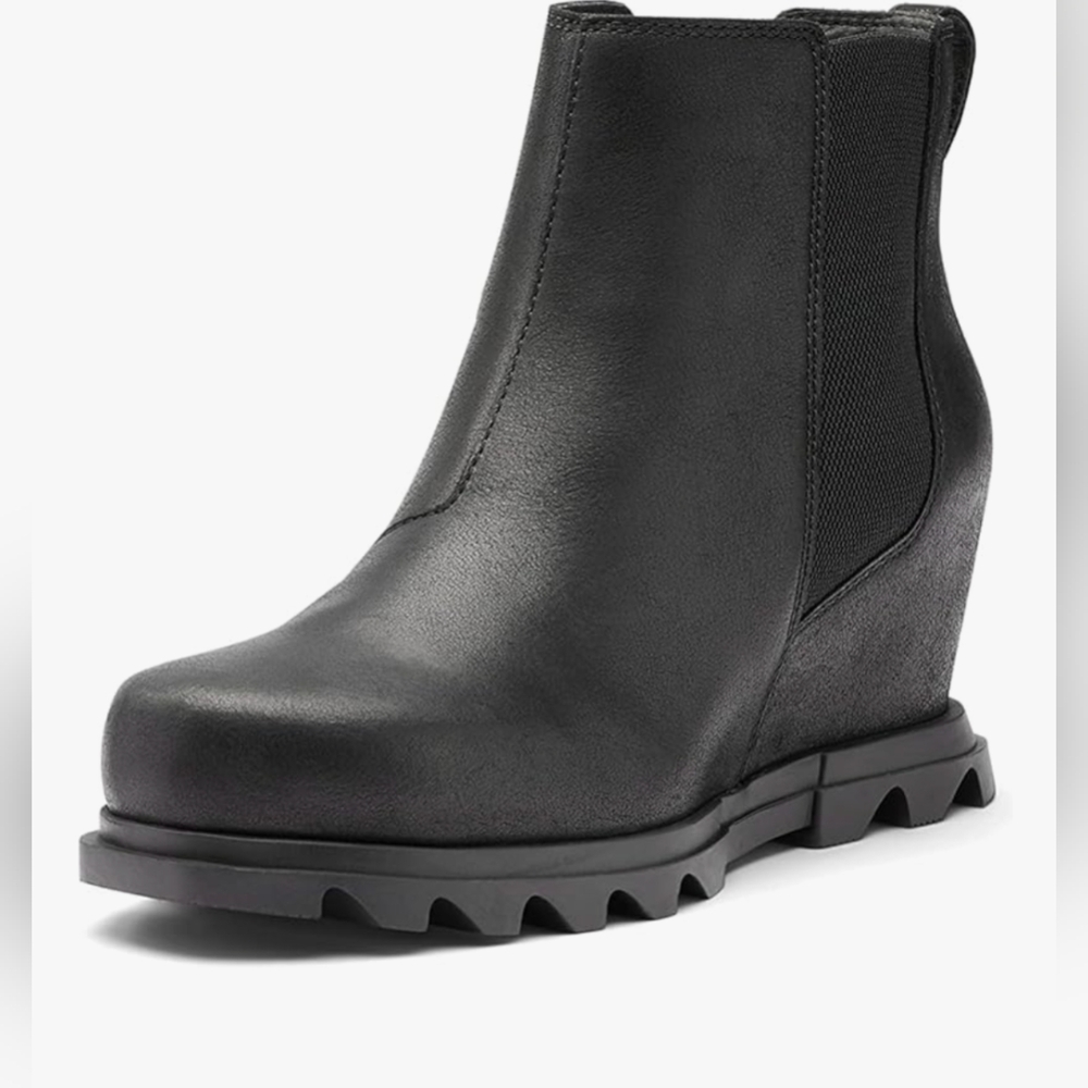 Sorel Women's Joan of Arctic Chelsea Boot — Waterproof Leather Wedge 🖤